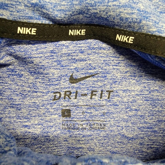 Nike Element Running Long Sleeve Half Zip Pullover Men's Large Blue Thumbholes - Picture 2 of 11